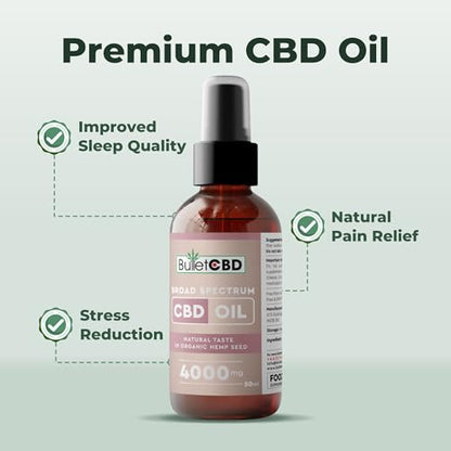 4000mg Broad-Spectrum CBD Oil Spray – 50ml by BulletCBD — 4000mg broad view 7