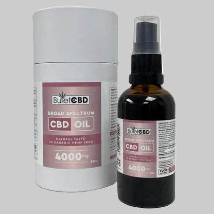 4000mg Broad-Spectrum CBD Oil Spray – 50ml by BulletCBD — 4000mg broad view 2