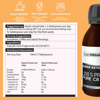 Pure C8 MCT Oil – 500ml