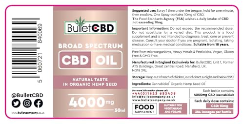 4000mg CBD Oil Broad Spectrum